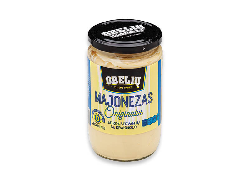 ORIGINALUS OBELIŲ majonezas
			, 
				 650 ml, 72 % rieb., 3,98 Eur/l. A lygio parduotuvėse