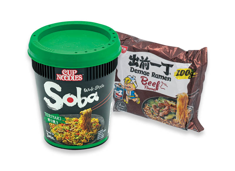 Greitai paruošiamiems makaronams NISSIN
			, 
				 90 g, 100 g, 4 rūšių. A lygio parduotuvėse