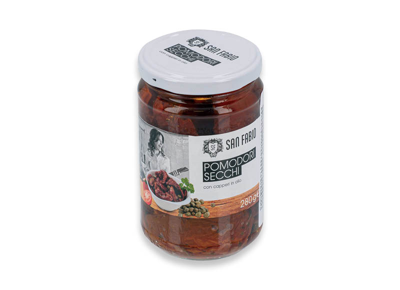 Saulėje džiovinti pomidorai SAN FABIO su kaparėliais aliejuje
,
280 g, 5,32 Eur/kg. A lygio parduotuvėse Saulėje džiovinti pomidorai SAN FABIO su kaparėliais aliejuje
,
280 g, 5,32 Eur/kg. A lygio parduotuvėse