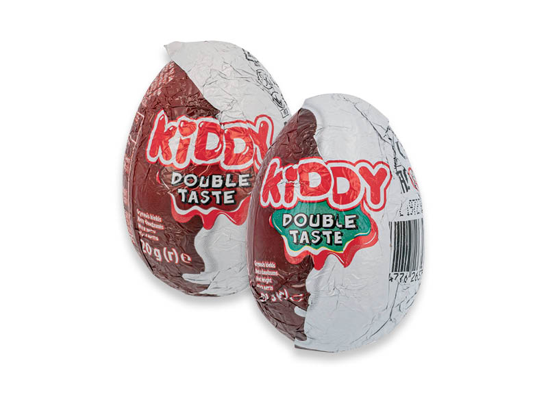 Šokoladiniams kiaušiniams AHA ZOO, KIDDY
			, 
				 20 g, 3 rūšių. A lygio parduotuvėse
