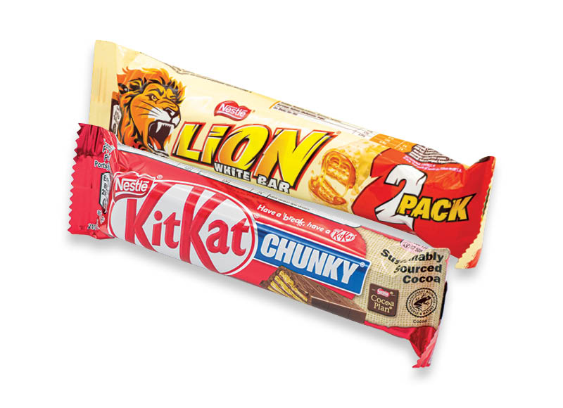 Šokoladiniai batonėliai KIT KAT ir LION
			, 
				 40 g, 60 g, 5 rūšių. Ir IKI EXPRESS