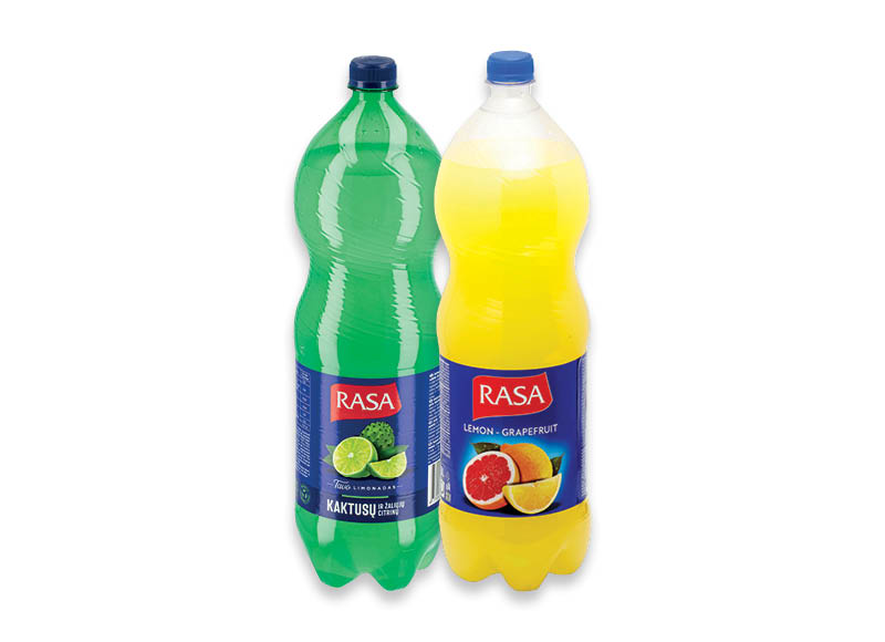 Gazuotas gėrimas RASA
,
2 l, 5 rūšių, 0,55 Eur/l (taros užstato vertė į gėrimo kainą neįeina) Gazuotas gėrimas RASA
,
2 l, 5 rūšių, 0,55 Eur/l (taros užstato vertė į gėrimo kainą neįeina)