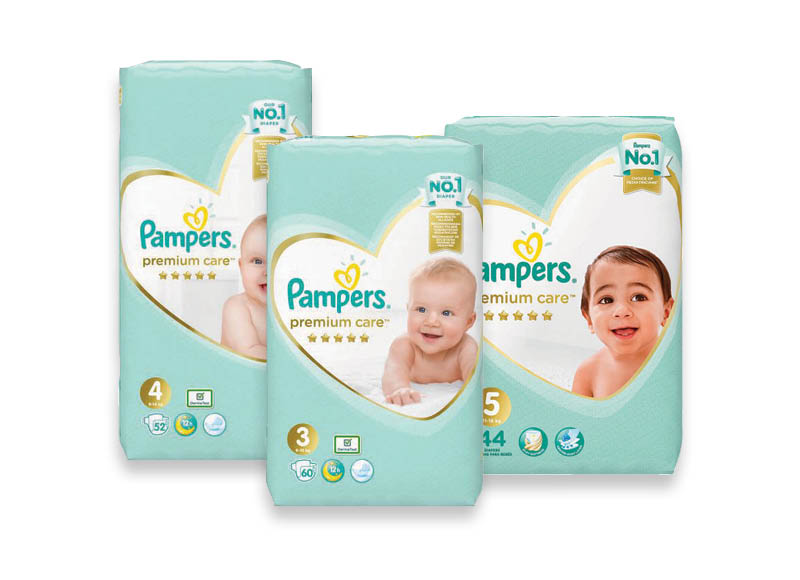 Sauskelnės PAMPERS PREMIUM CARE
,
44 vnt., 52 vnt., 60 vnt., 3 rūšių. A lygio parduotuvėse Sauskelnės PAMPERS PREMIUM CARE
,
44 vnt., 52 vnt., 60 vnt., 3 rūšių. A lygio parduotuvėse