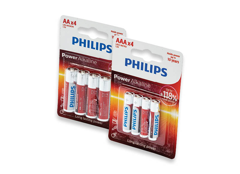 Elementams PHILIPS
			, 
				 4 vnt., 2 rūšių, 0,62 Eur/vnt.