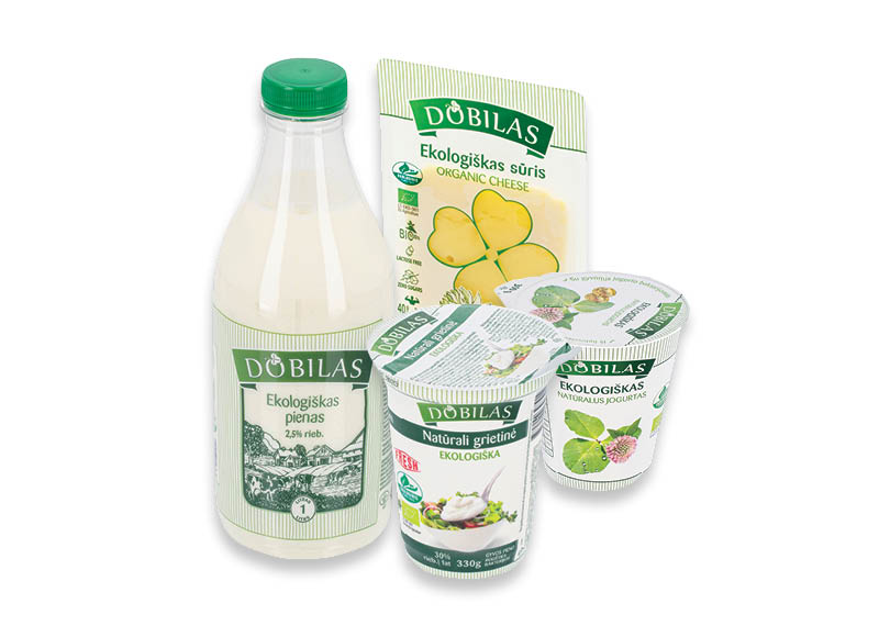 Ekologiškiems pieno produktams DOBILAS
			, 
				 Įvairių rūšių. Ir IKI EXPRESS