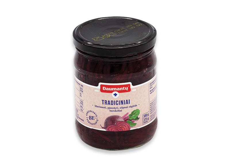 DAUMANTŲ TRADICINIAI burokėliai tarkuoti
,
500 g, 1,78 Eur/kg DAUMANTŲ TRADICINIAI burokėliai tarkuoti
,
500 g, 1,78 Eur/kg