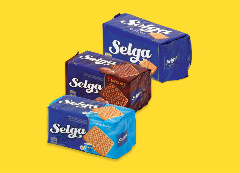 Sausainiai SELGA
,
180 g, 8 rūšių, 3,83 Eur/kg. Ir IKI EXPRESS Sausainiai SELGA
,
180 g, 8 rūšių, 3,83 Eur/kg. Ir IKI EXPRESS