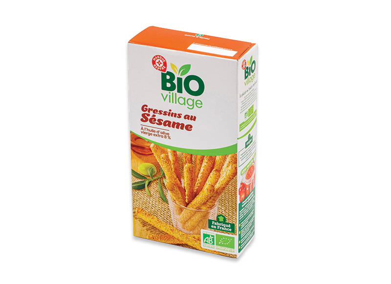 BIO VILLAGE duonos lazdelės su sezamo sėklomis
			, 
				 125 g, 15,92 Eur/kg. A lygio parduotuvėse