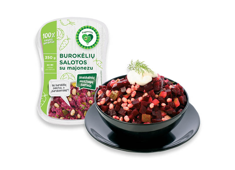 PAGAMINTA IKI salotos burokėlių su majonezu
			, 
				 350 g, 4,83 Eur/kg. A lygio parduotuvėse. Ir IKI EXPRESS