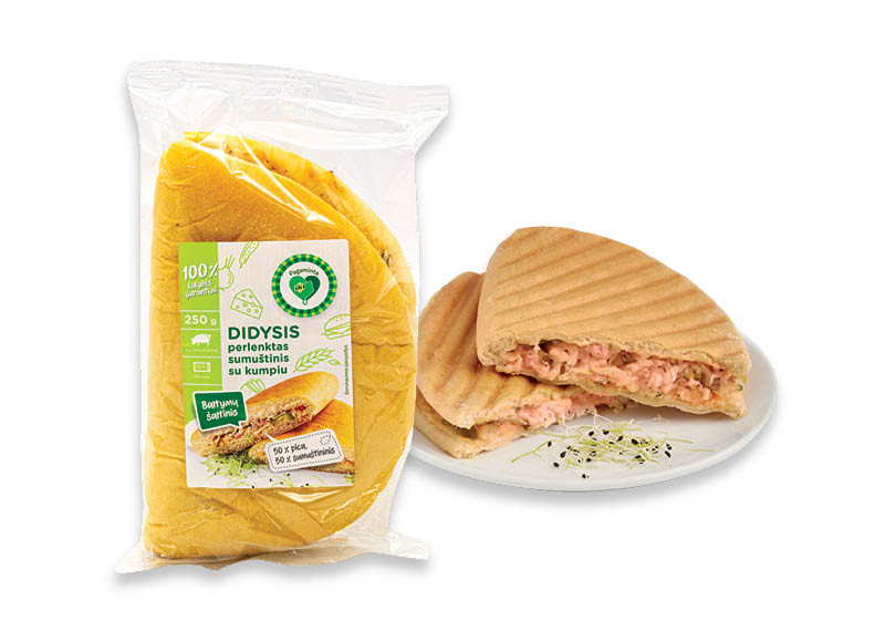PAGAMINTA IKI DIDYSIS perlenktas sumuštinis su kumpiu
			, 
				 250 g, 11,56 Eur/kg. Ir IKI EXPRESS