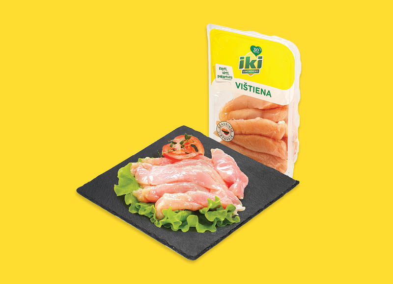 IKI šviežia viščiukų broilerių vidinė filė
,
(užauginta be antibiotikų) 400 g, 6,23 Eur/kg. Ir IKI EXPRESS IKI šviežia viščiukų broilerių vidinė filė
,
(užauginta be antibiotikų) 400 g, 6,23 Eur/kg. Ir IKI EXPRESS