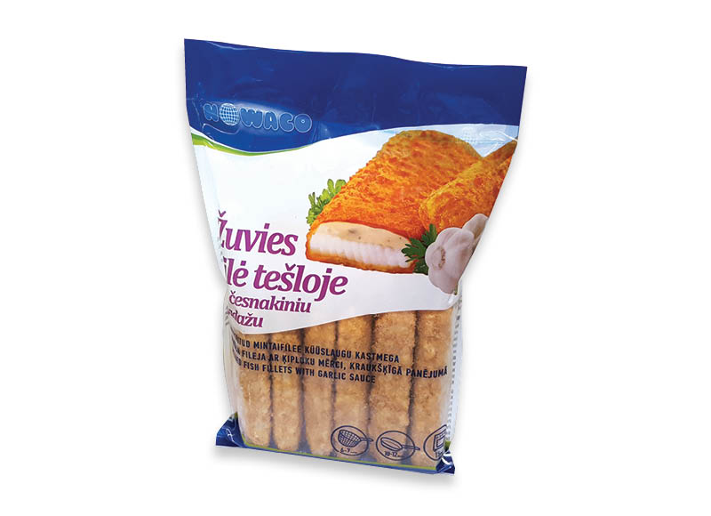 Žuvies filė tešloje NOWACO su česnakiniu padažu
			, 
				 800 g, 8,49 Eur/kg