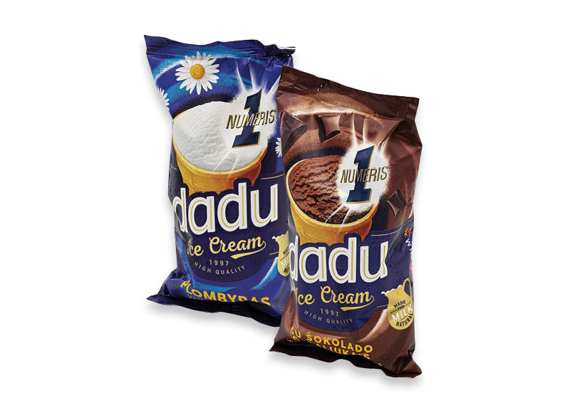 Valgomieji ledai DADU vafliniame puodelyje
			, 
				 120 ml, 8 rūšių, 4,92 Eur/l. Ir IKI EXPRESS