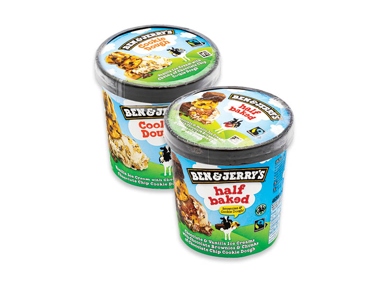 Valgomieji ledai BEN&JERRY’S
			, 
				 465 ml, 5 rūšių, 10,09 Eur/l. Ir IKI EXPRESS