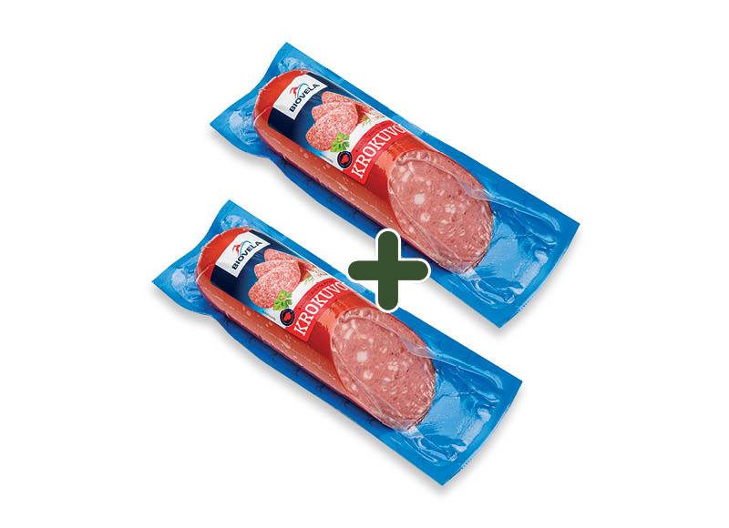 Karštai rūkyta KROKUVOS dešra
			, 
				 400 g, 3,99 Eur/vnt. A lygio parduotuvėse