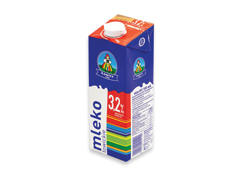 UAT pienas LOWICZ
			, 
				 1 l, 3,2 % rieb.