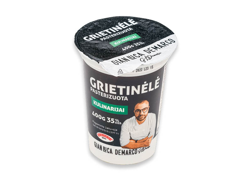 Grietinėlė GIAN LUCA DEMARCO
,
400 g, 35 % rieb., 6,23 Eur/kg Grietinėlė GIAN LUCA DEMARCO
,
400 g, 35 % rieb., 6,23 Eur/kg