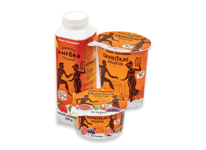 Jogurtams GRAIKIŠKA AMFORA
			, 
				 150 g, 200 g, 370 g, 500 g, 10 rūšių. Ir IKI EXPRESS