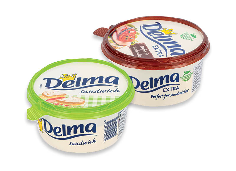 Margarinas DELMA
			, 
				 450 g, 3 rūšių