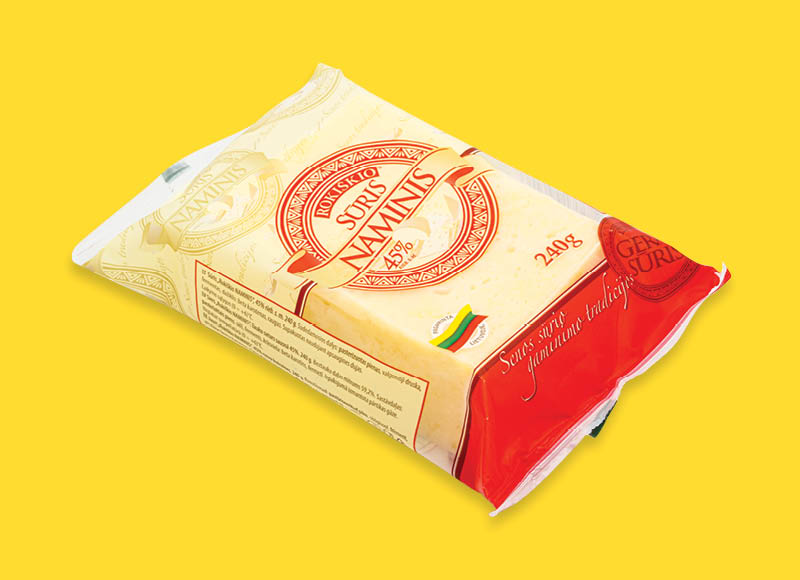 ROKIŠKIO NAMINIS fermentinis sūris
			, 
				 240 g, 45 % rieb., 8,29 Eur/kg