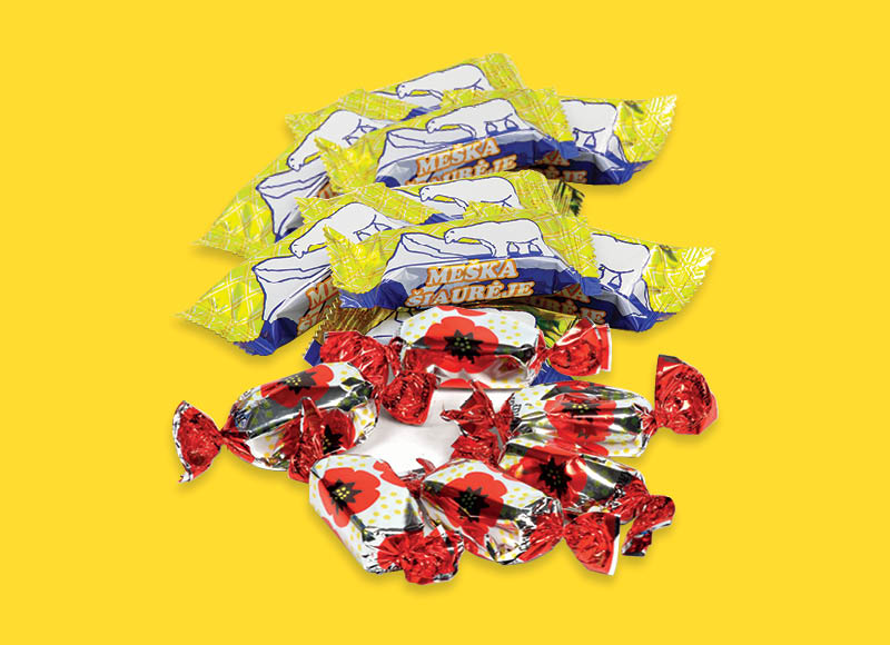 Sveriami saldainiai RAUDONOJI AGUONA ir MEŠKA ŠIAURĖJE
			, 
				 1 kg, 2 rūšių. A lygio parduotuvėse