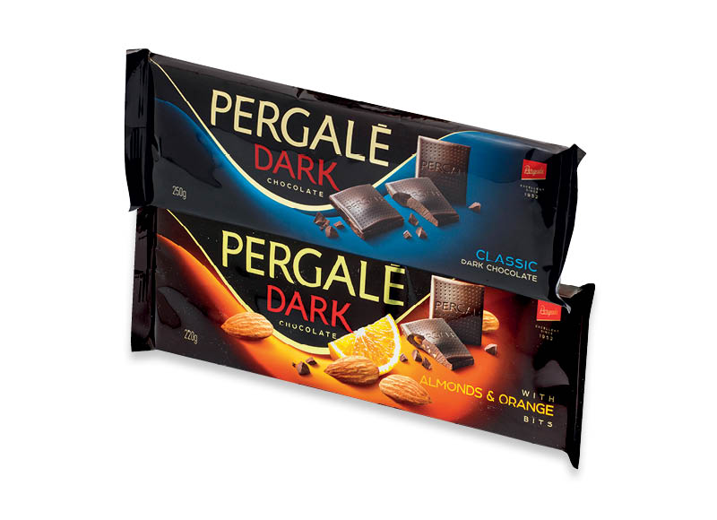Šokolado plytelės PERGALĖ
			, 
				 220 g, 250 g, 4 rūšių
