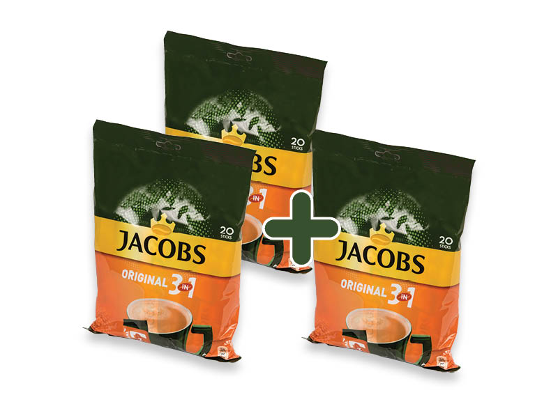 Tirpusis balintos kavos gėrimas JACOBS 3IN1
			, 
				 304 g, 4,65 Eur/vnt.