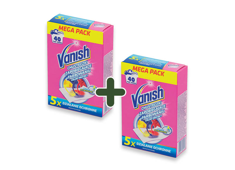 Skalbinių dažus sulaikančios servetėlės VANISH
			, 
				 20 vnt., 40 skalb., 6,99 Eur/vnt. Ir IKI EXPRESS
