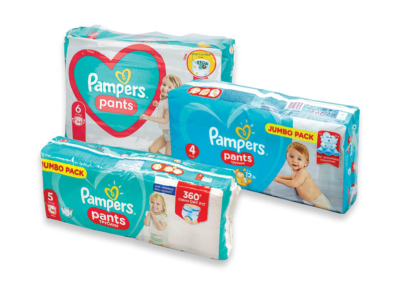 PAMPERS PANTS JUMBO PACK sauskelnės
			, 
				 5 rūšių