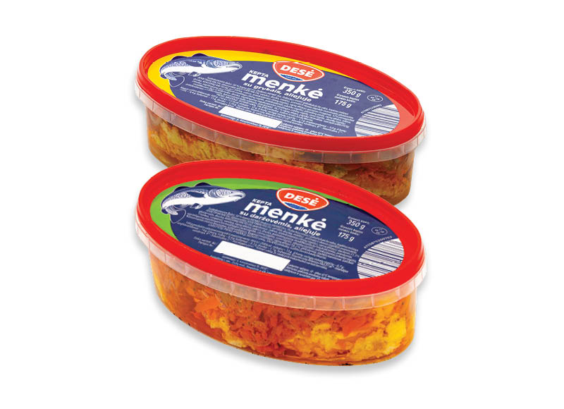 Menkės DESĖ
,
350 g, 2 rūšių, 7,40 Eur/kg Menkės DESĖ
,
350 g, 2 rūšių, 7,40 Eur/kg