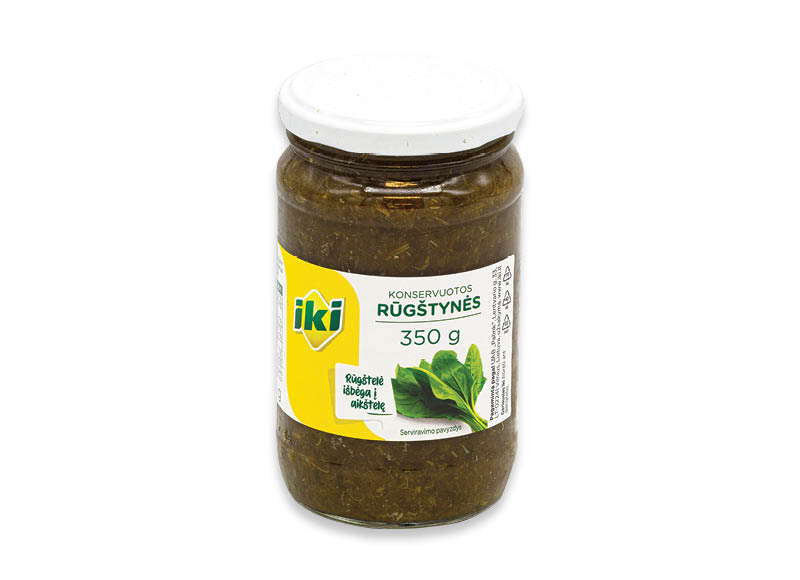 IKI konservuotos rūgštynės
,
350 g, 2,54 Eur/kg. A lygio parduotuvėse IKI konservuotos rūgštynės
,
350 g, 2,54 Eur/kg. A lygio parduotuvėse