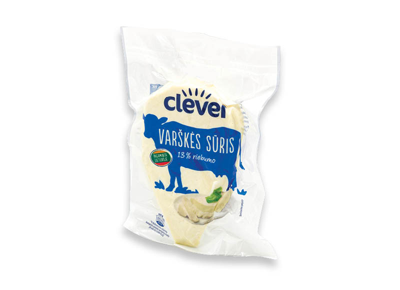 CLEVER varškės sūris
			, 
				 1 kg, 13 % rieb.
