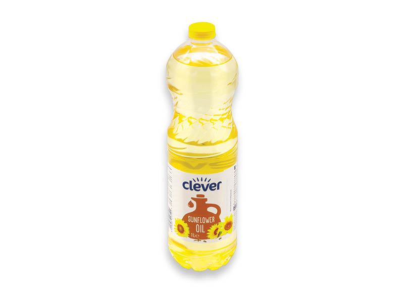 CLEVER saulėgrąžų aliejus
,
1 l CLEVER saulėgrąžų aliejus
,
1 l