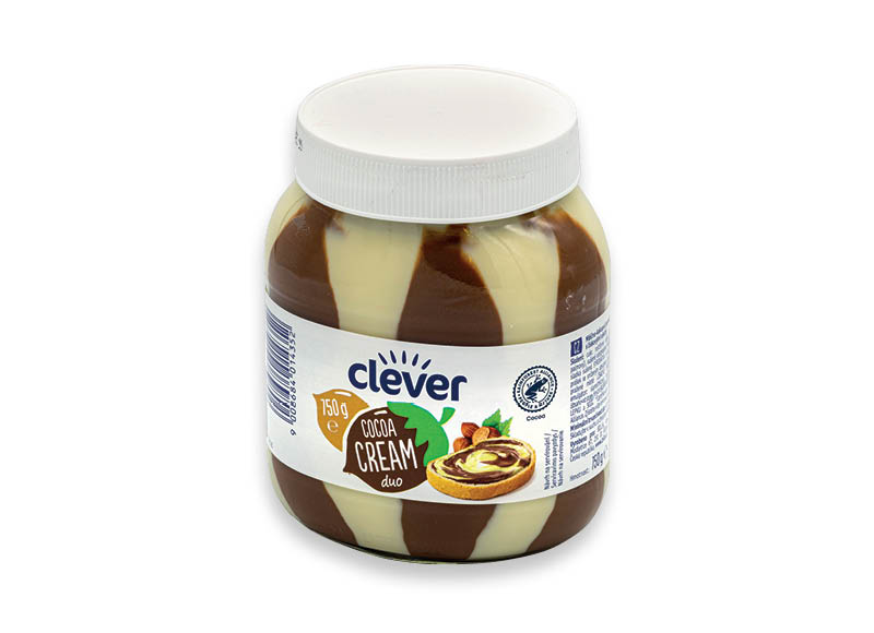 CLEVER lazdynų riešutų kakavos kremas
,
750 g, 4,25 Eur/kg. A lygio parduotuvėse CLEVER lazdynų riešutų kakavos kremas
,
750 g, 4,25 Eur/kg. A lygio parduotuvėse