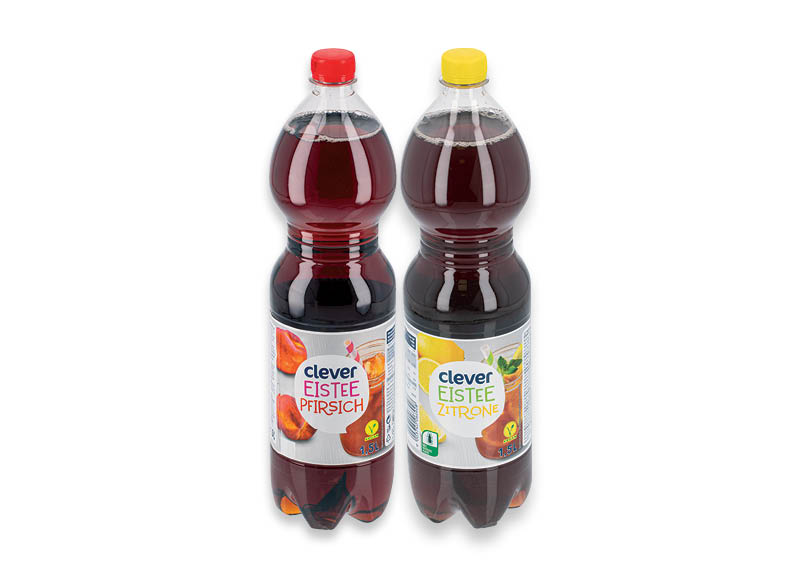 CLEVER šalta arbata
,
1,5 l, 2 rūšių, 0,37 Eur/l (taros užstato vertė į gėrimo kainą neįskaičiuota) CLEVER šalta arbata
,
1,5 l, 2 rūšių, 0,37 Eur/l (taros užstato vertė į gėrimo kainą neįskaičiuota)
