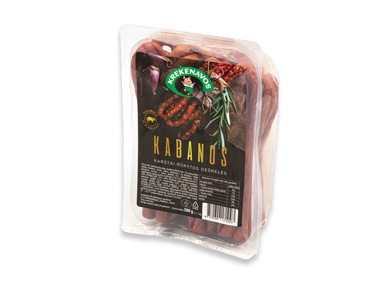 Karštai rūkytos dešrelės KABANOS
,
500 g, 7,18 Eur/kg. A lygio parduotuvėse Karštai rūkytos dešrelės KABANOS
,
500 g, 7,18 Eur/kg. A lygio parduotuvėse