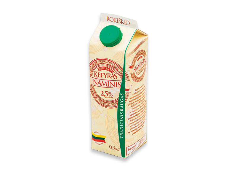 ROKIŠKIO NAMINIS kefyras
			, 
				 0,9 kg, 2,5 % rieb., 1,43 Eur/kg