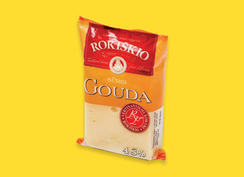 ROKIŠKIO sūris GOUDA
			, 
				 200 g, 48 % rieb., 9,95 Eur/kg