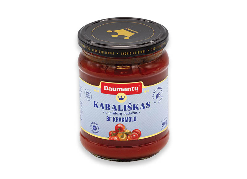 DAUMANTŲ KARALIŠKAS padažas
,
480 g, 500 g. A lygio parduotuvėse DAUMANTŲ KARALIŠKAS padažas
,
480 g, 500 g. A lygio parduotuvėse