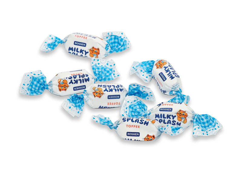 Sveriami saldainiai MILKY SPLASH
			, 
				 1 kg. A lygio parduotuvėse