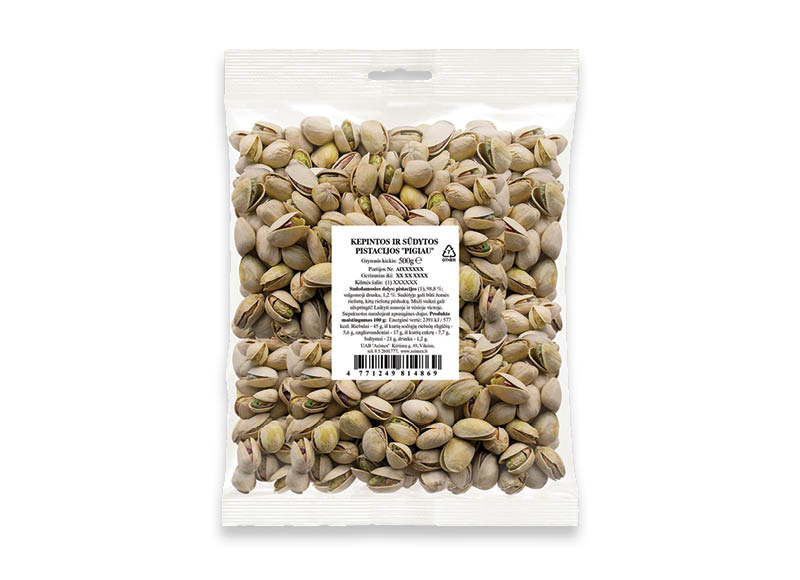 Kepintos ir sūdytos pistacijos
,
500 g, 11,98 Eur/kg. A lygio parduotuvėse Kepintos ir sūdytos pistacijos
,
500 g, 11,98 Eur/kg. A lygio parduotuvėse