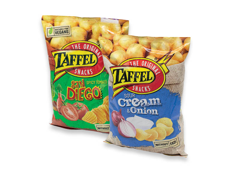 Buvlių traškučiai TAFFEL
			, 
				 130 g, 8 rūšių, 11,46 Eur/kg. Ir IKI EXPRESS