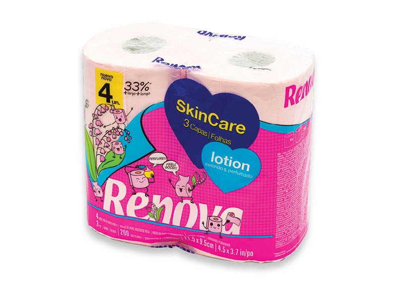 Tualetinis popierius RENOVA SKIN CARE LOTION
			, 
				 4 rit., 0,50 Eur/rit. Ir IKI EXPRESS