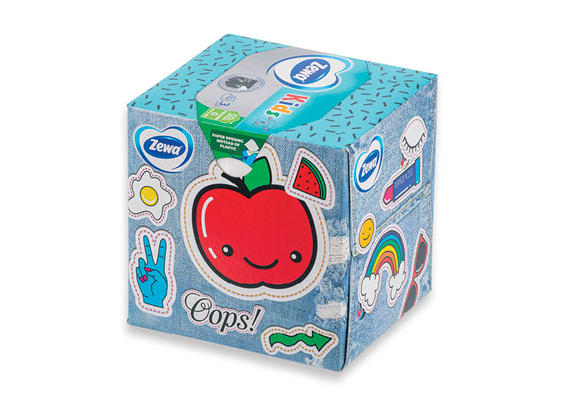 Kosmetinės servetėlės ZEWA KIDS
			, 
				 60 vnt., 0,02 Eur/vnt. A lygio parduotuvėse