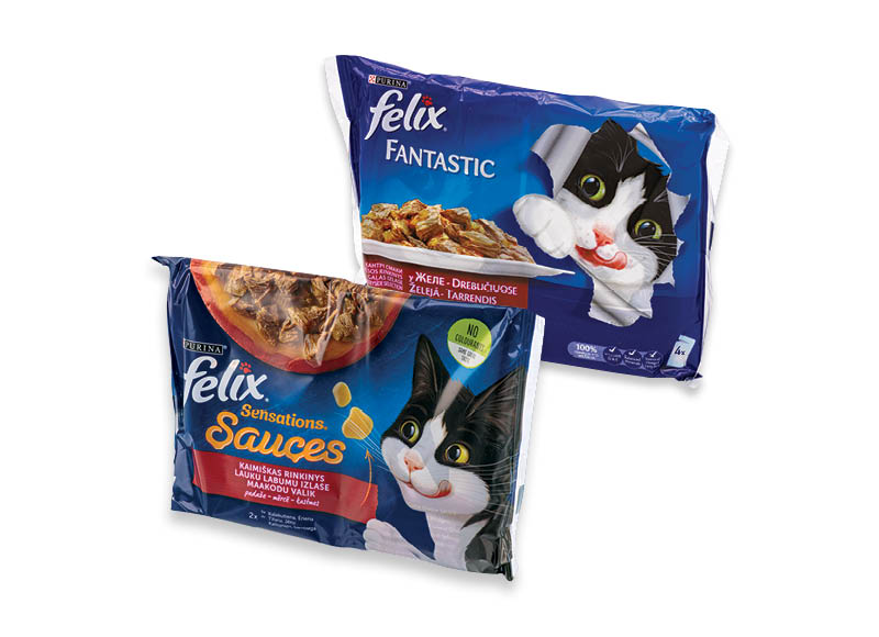 Kačių ėdalui FELIX
,
50 g, 60 g, 340 g, 8 rūšių Kačių ėdalui FELIX
,
50 g, 60 g, 340 g, 8 rūšių