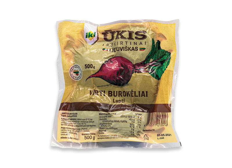 IKI ŪKIS virti burokėliai
,
500 g, 1,18 Eur/kg. Ir IKI EXPRESS IKI ŪKIS virti burokėliai
,
500 g, 1,18 Eur/kg. Ir IKI EXPRESS