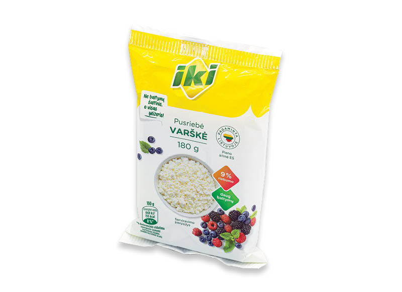 IKI pusriebė varškė
,
180 g, 9 % rieb., 5,50 Eur/kg. A lygio parduotuvėse IKI pusriebė varškė
,
180 g, 9 % rieb., 5,50 Eur/kg. A lygio parduotuvėse
