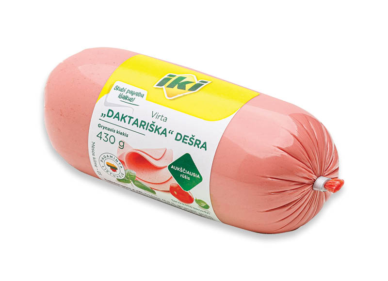 IKI virta DAKTARIŠKA dešra
,
430 g, a. r., 3,00 Eur/kg IKI virta DAKTARIŠKA dešra
,
430 g, a. r., 3,00 Eur/kg