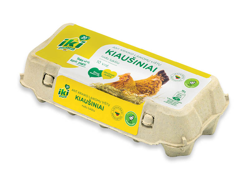 IKI ant kraiko laikomų vištų kiaušiniai
,
10 vnt., skirtingų dydžių 0,18 Eur/vnt. IKI ant kraiko laikomų vištų kiaušiniai
,
10 vnt., skirtingų dydžių 0,18 Eur/vnt.