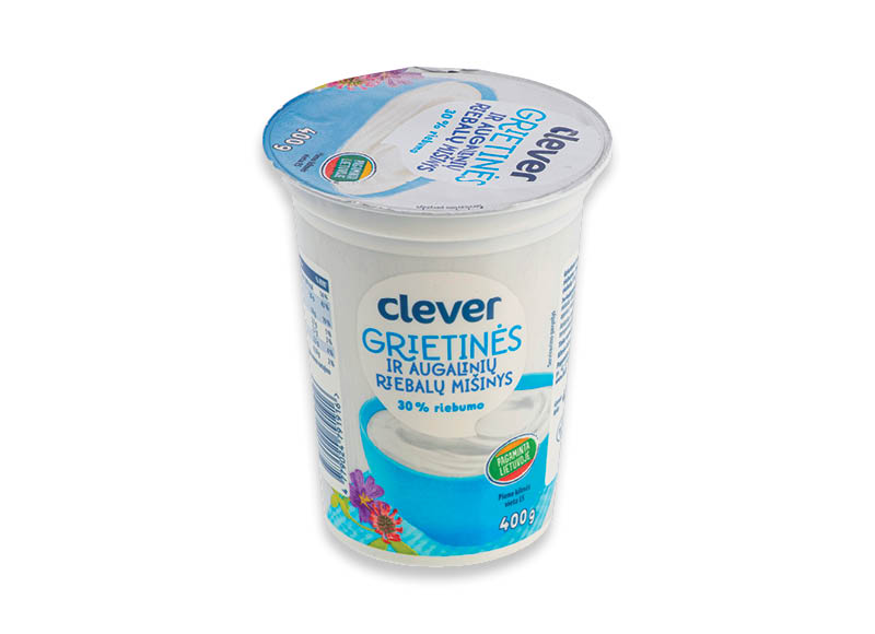 CLEVER grietinės ir augalinių riebalų mišinys
,
400 g, 30 % rieb., 1,98 Eur/kg CLEVER grietinės ir augalinių riebalų mišinys
,
400 g, 30 % rieb., 1,98 Eur/kg